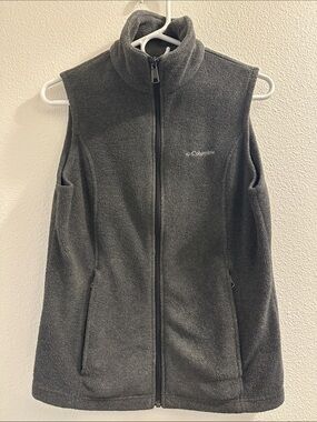 Columbia Dark Gray Fleece Vest - Full Zip